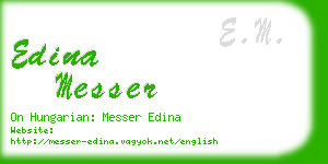 edina messer business card